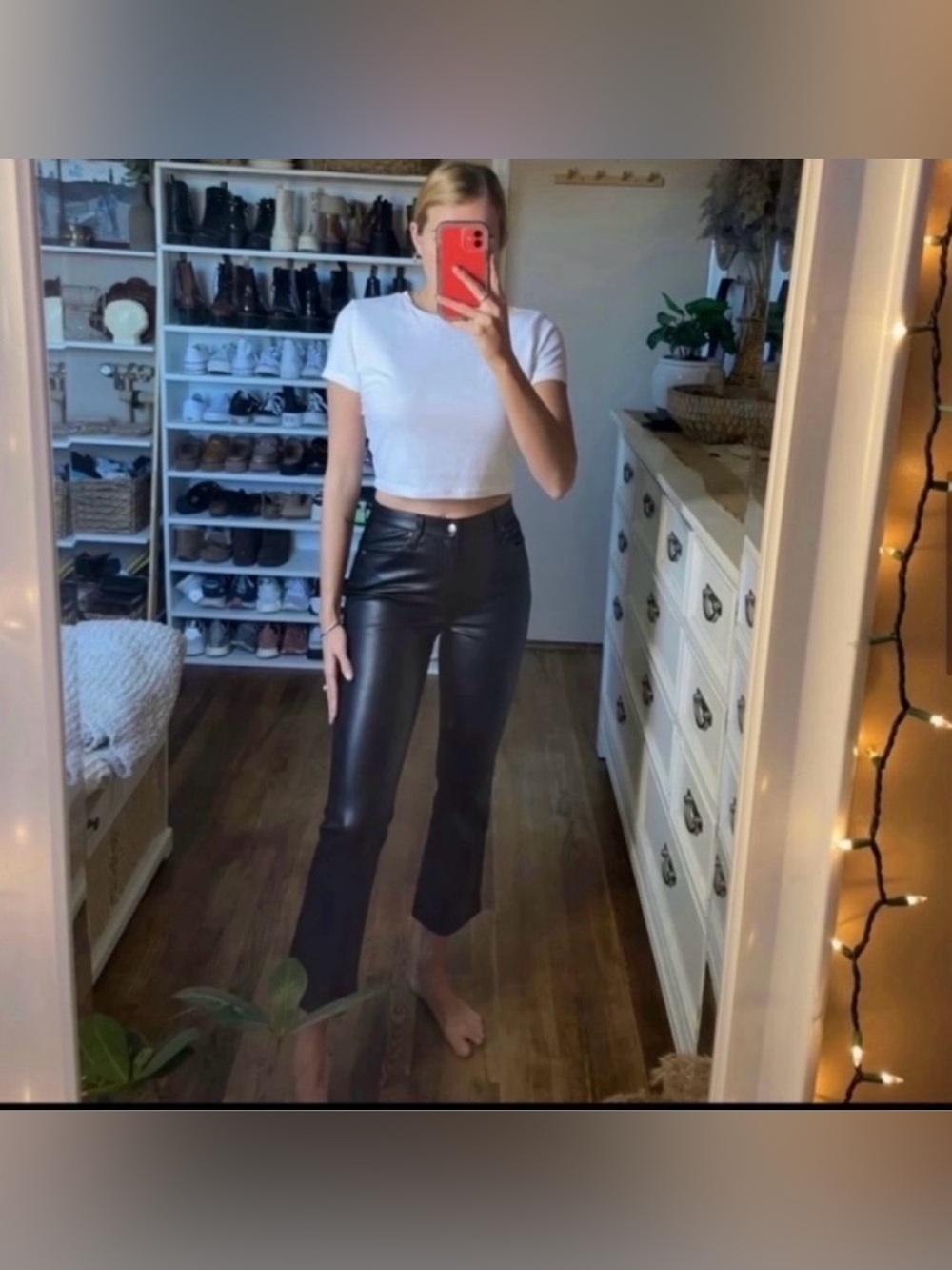 PISTOLA Lennon High Rise Cropped Boot Pant in Slate Black from revolve - Picture 8 of 14